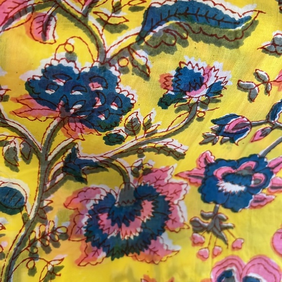 Little Tienda Block Print Dress Small - Picture 5 of 5